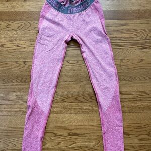 Gymshark Flex Leggings - Dusky Pink Mark/Charcoal